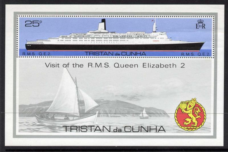 Tristan Da Cunha 259 MNH Ship R.M.S. Queen Elizabeth 2