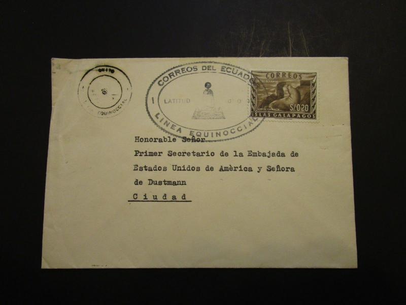 Ecuador 1950s Equator Cover / Light Creases (I) - Z3695