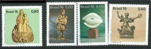 BRAZIL SG1638/41 1976 SCULPTURES MNH