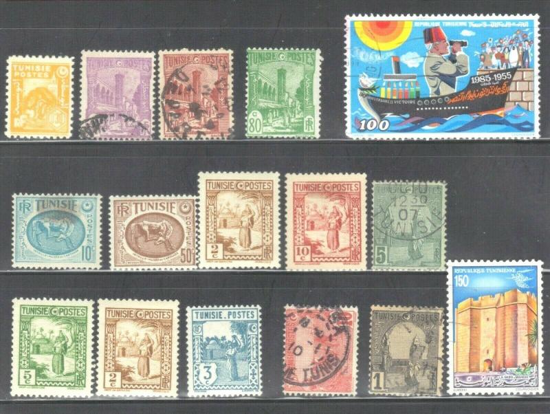 TUNISIA LOT #1  MH & USED SEE SCAN