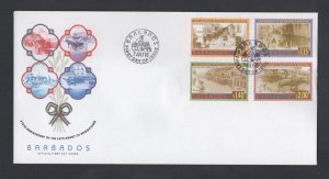 Barbados #1047-50  (2003 Bridgetown set) unaddressed PO FDC