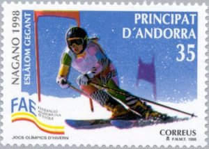 Andorra Spanish Post 1998 MNH Stamps Scott 247 Sport Olympic Games Skiing