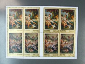 Ajman Manama 496-503 100 Set IN Arch MNH Michelwert