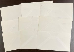 9 Paslay Classic Cachets 1985 FDCs
