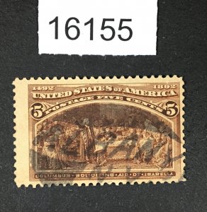 MOMEN: US STAMPS # 234 FANCY ALBANY NY CANCEL USED LOT #16155