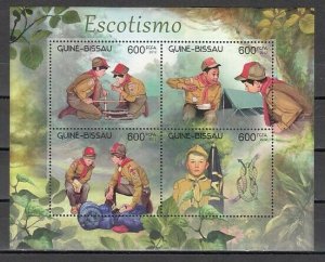 Guinea Bissau, 2012 issue. Scout Activities issue.