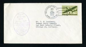 First Jet Airmail Flight from Schenectedy, NY to Washington, DC Dated 6-22-1946