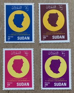 Sudan 1990 33rd Independence, MNH. Scott 378-381, CV $6.00