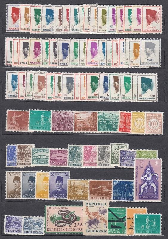 Indonesia - 85 stamp lot - MNH (3018)