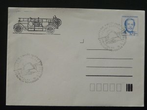 fire fighting car postal stationery Czechoslovakia 1992