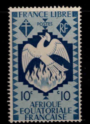 French Equatorial Africa  AEF Scott 143 MH* Phoenix stamp