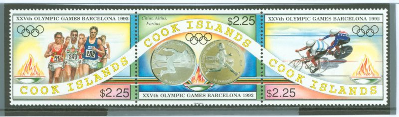 Cook Islands 1992 Scott 1108-1109 Olympics MNH