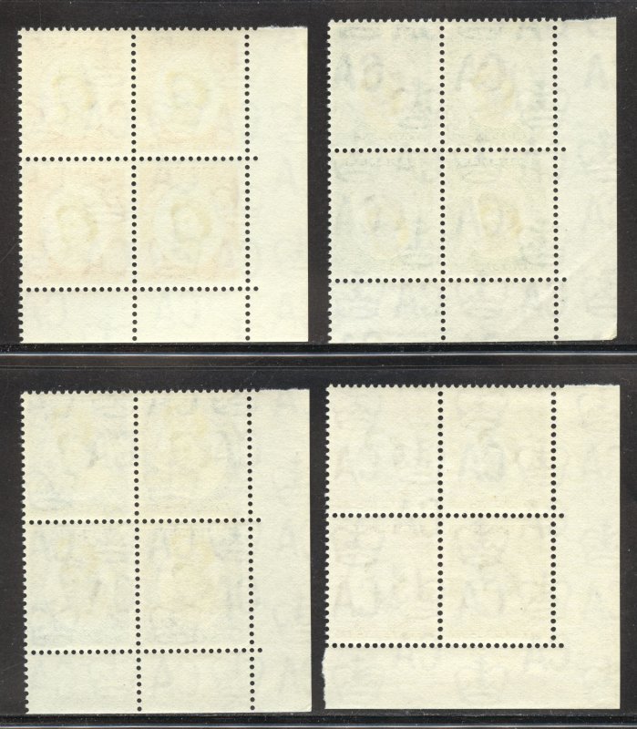 Bahamas Scott 174-77 (SG 217-20) MNHOG Blocks of 4 -1st Bahamas Stamps Issue