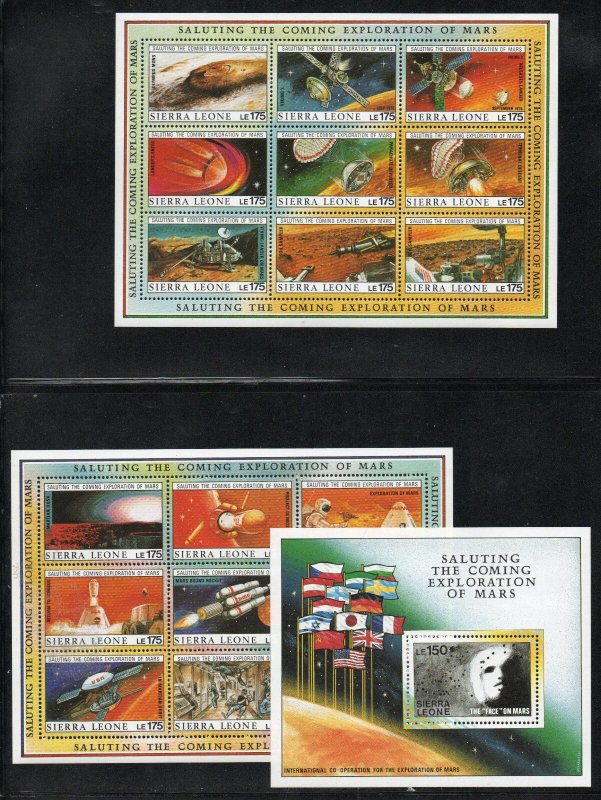 Sierra Leone - SG# 116 - 1171 MNH / Space/ Mars Exploration   -    Lot 0725273