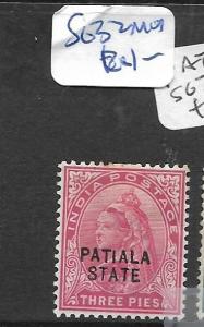 INDIA PATIALA (P2602B) QV 3P  SG 32  MOG