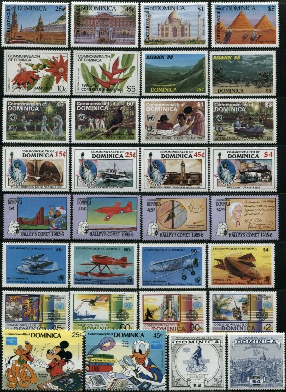 DOMINICA Commonwealth Postage Stamp Collection Caribbean Mint NH VF OG