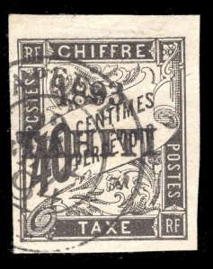 MOMEN: FRENCH COLONIES IN TAHITI SC #J23 IMPERF POSTAGE DUE 1893 USED LOT #65039