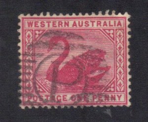 WESTERN AUSTRALIA  SCOTT# 62 USED 1p  1890-93