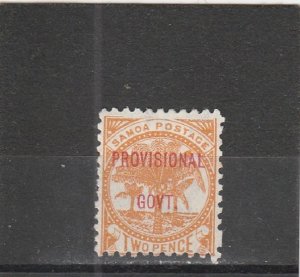 Samoa  Scott#  33  MH  (1899 Overprinted)