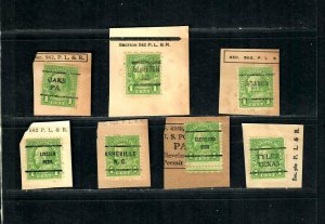 US Pre Cancels Sec.435 1/2, 562 P.L.& R. States Ind. Nebr. N.C. Ohio Pa. Texas