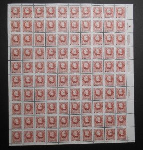 1995 James Polk 32c Sc 2587 mint MNH sheet of 100 engraved stamp issue