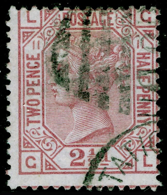 SG141, 2½d rosy mauve plate 11, USED. Cat £85. GL