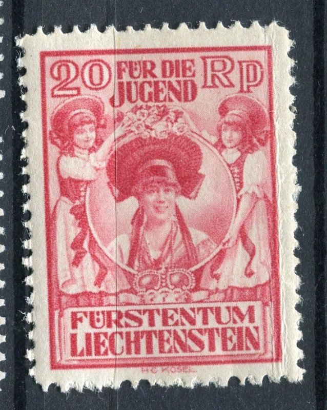 LIECHTENSTEIN; 1932 early Child Welfare issue Mint hinged 20rp. value