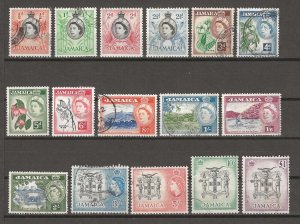 JAMAICA 1956 SG 159/74 USED Cat £60