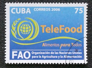 CUBA Sc# 4640  TELEFOOD agriculture FAO  2006  used / cancelled