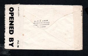 IRELAND NORTHERN RHODESIA LETTER PASSED BY CENSOR