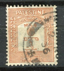 PALESTINE; 1920s early Postage Due issue fine used 1m. value