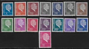 Turkey 1921-34 Ataturk set MNH