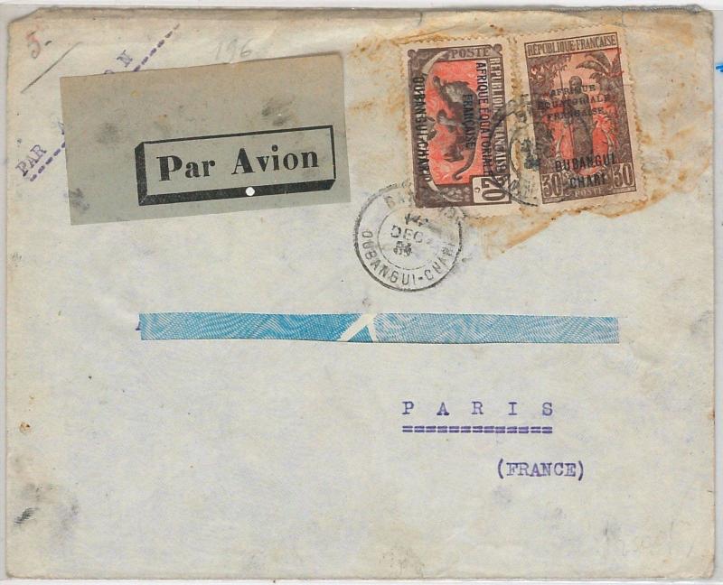 Afrique occidentale française  AOF  POSTAL HISTORY: AIRMAIL COVER to ITALY 1934