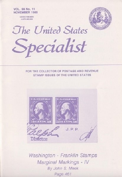 10 Different Volumes of The United States Specialist from 1985