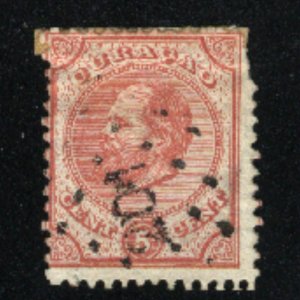 Curacao #3 used 1873  PD CV $12.00