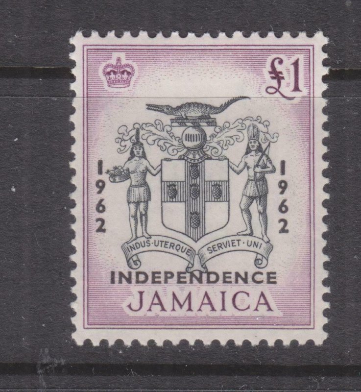 JAMAICA, 1962 Independence, One Pound, lhm.