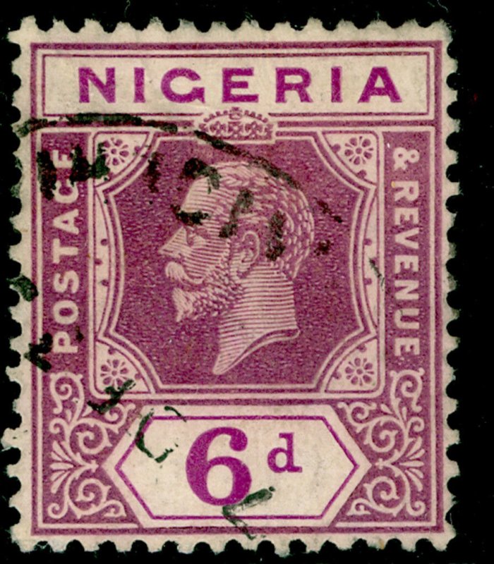 NIGERIA SG25a, 6d dull purple & bright purple, used. 
