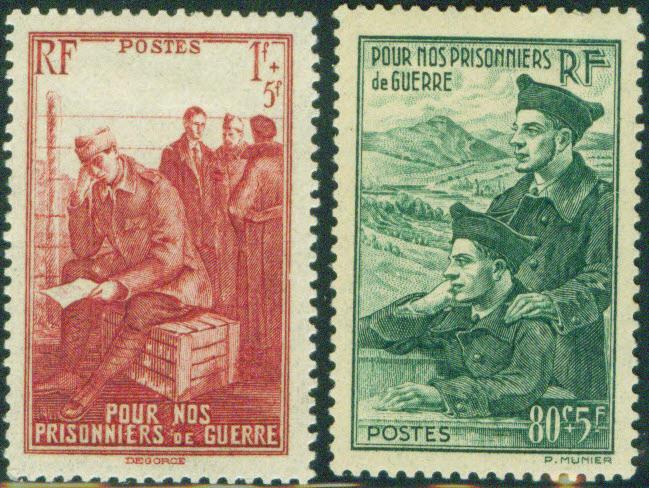 France Scott B108-B109 1941 WW2 POW set MH*