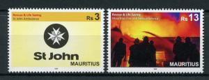 Mauritius 2018 MNH Fire Rescue & Life Saving St John Ambulance 2v Medical Stamps