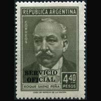 ARGENTINA 1957 - Scott# O111 Pres.Pena 4.4p LH