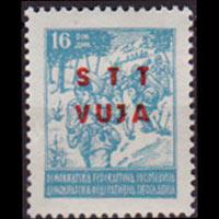 YUGOSLAVIA-TRIESTE 1949 - Scott# 13 Partisan 16d LH