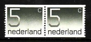 Netherlands-Sc#546- id6-unused NH 5c coil pair-1976-