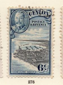 Ceylon 1935 Early Issue Fine Used 6c. 258987