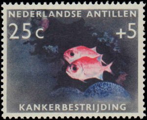 Netherlands Antilles #B48-B50, Complete Set(3), 1960, Fish, Hinged