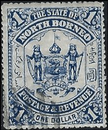 LABUAN   #65 USED NO OVERPRINT (1)