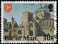 ISLE OF MAN   # 119a USED PERF 14 1/2  (1)
