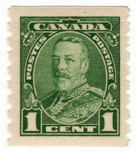 (I.B) Canada Postal : 1c Green Coil (SG 352)