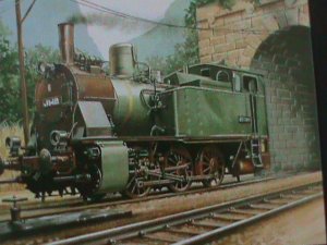 ​CAMBODIA-1999-SC#1803-  ANTIQUE CLASSIC TRAIN MNH S/S VF HARD TO FIND