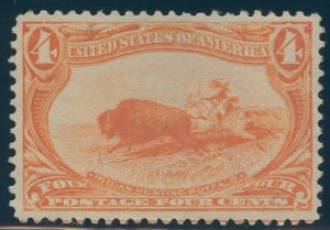 US Scott #287 Mint, VF/XF, Extra Light Hinge