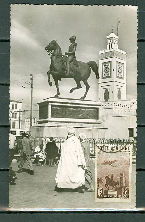 ALGERIA #CB3 on NICE ALGER MONUMENT  CARD